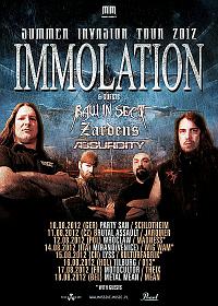 Plakat - Immolation, Raw In Sect, Zardens