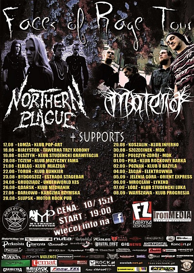 Plakat - Northern Plague, Materia, Death Denied