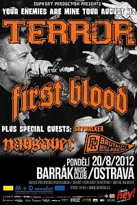 Plakat - Terror, First Blood, Naysayer, Brutality Will Prevail