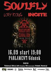 Plakat - Soulfly, Incite, Lody Kong