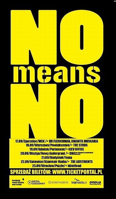 Plakat - NoMeansNo, The Abstinents