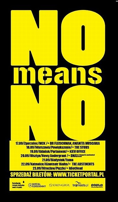 Plakat - NoMeansNo, Kiev Office