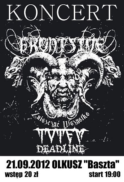 Plakat - Frontside, Totem, Deadline