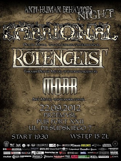 Plakat - Embrional, Rotengeist, Morr