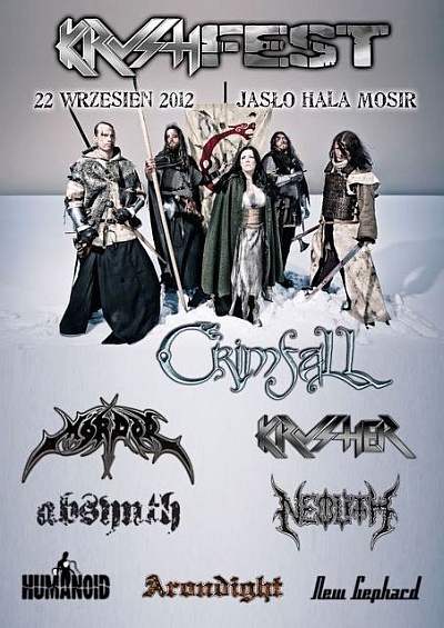 Plakat - Crimfall, Mordor, Krusher, Absynth