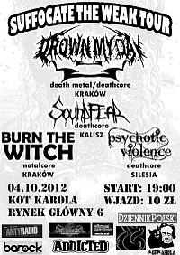 Plakat - Drown My Day, Soundfear, Burn The Witch