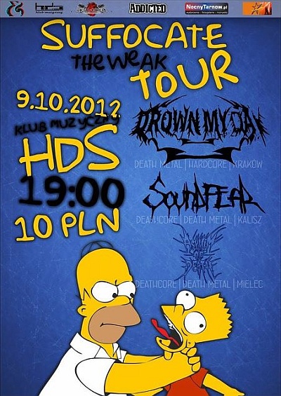 Plakat - Drown My Day, Soundfear, Asylum of Death