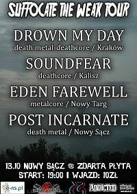 Plakat - Drown My Day, Soundfear, Eden Farewell