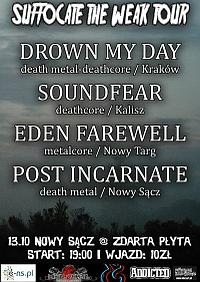 Plakat - Drown My Day, Soundfear, Eden Farewell