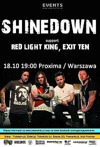 Plakat - Shinedown, Redlight King, Exit Ten