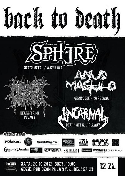 Plakat - Sphere, Cicatrix, Anus Magulo, Incarnal