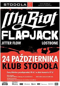 Plakat - My Riot, Flapjack, Jitter Flow