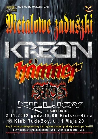 Plakat - Kreon, Hammer, Stos, Killjoy
