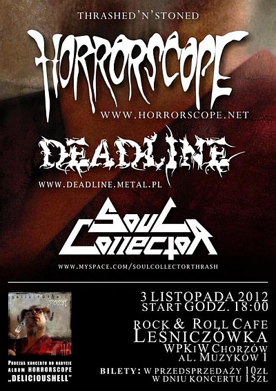 Plakat - Horrorscope, Deadline, Soul Collector