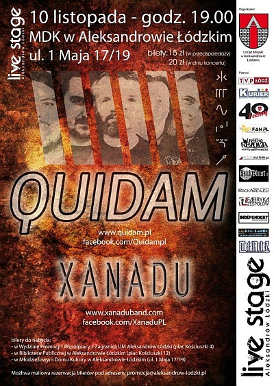 Plakat - Quidam, Xanadu