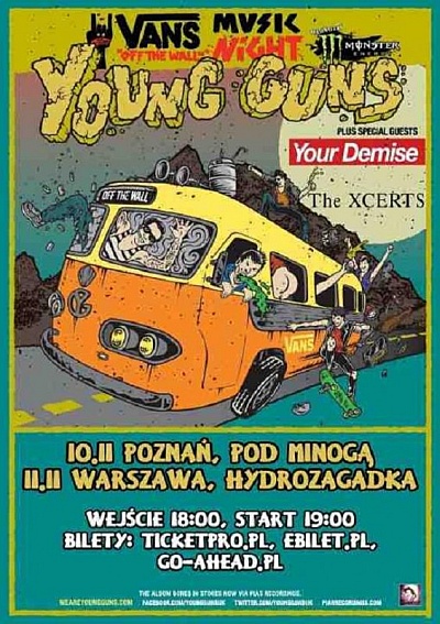 Plakat - Young Guns, Your Demise, Heroes Get Remembered