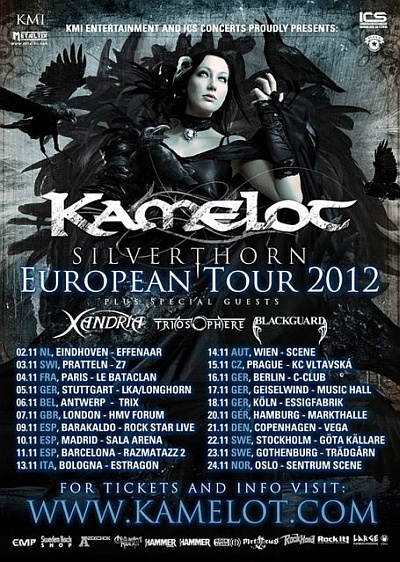 Plakat - Kamelot, Xandria, Triosphere, Blackguard