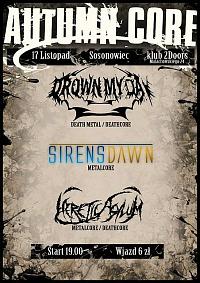 Plakat - Drown My Day, Siren's Dawn, Heretic Asylum