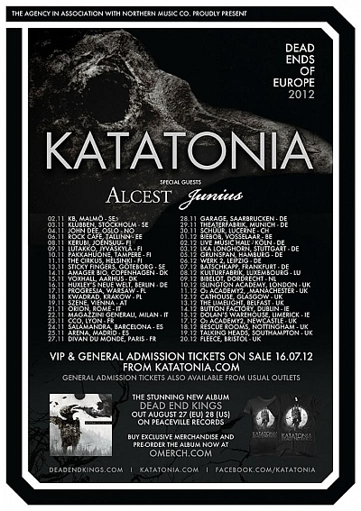 Plakat - Katatonia, Alcest, Junius