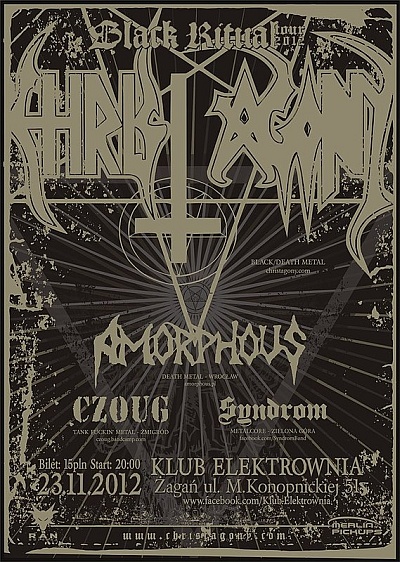 Plakat - Christ Agony, Amorphous, Czoug