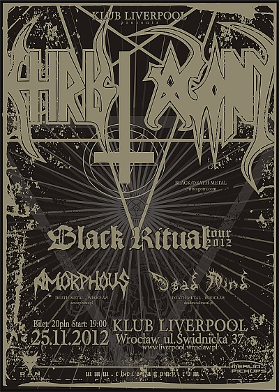 Plakat - Christ Agony, Amorphous, Dead Mind