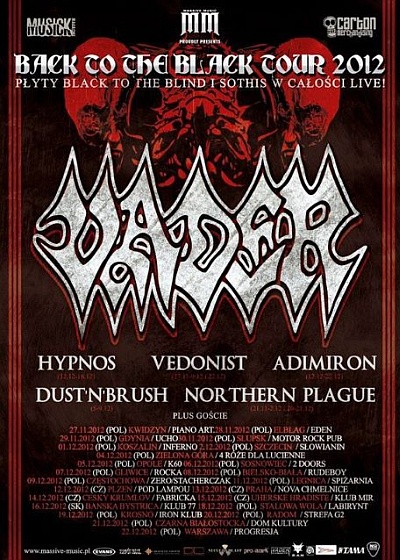 Plakat - Vader, Vedonist, Northern Plague