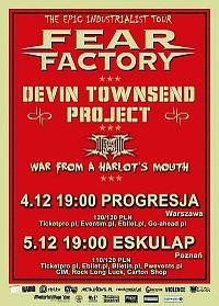 Plakat - Fear Factory, Devin Townsend Project