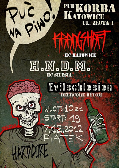 Plakat - Krangshaft, H.N.D.M., Evilschlesien