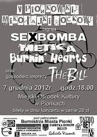 Plakat - The Bill, Sex Bomba, Metka, Burnin' Hearts
