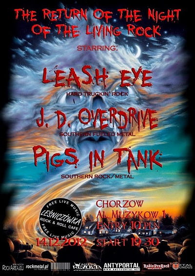 Plakat - Leash Eye, J. D. Overdrive, Pigs In Tank