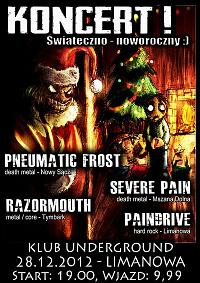 Plakat - Pneumatic Frost, Severe Pain, Razormouth