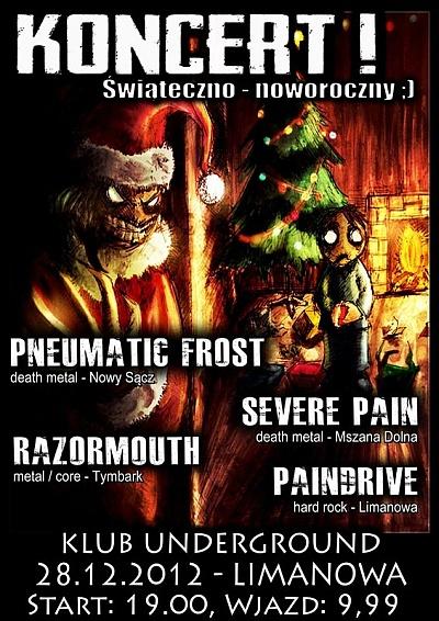 Plakat - Pneumatic Frost, Severe Pain, Razormouth