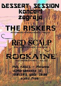 Plakat - The Riskers, Red Scalp, Rockaine