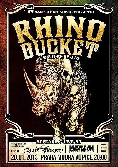 Plakat - Rhino Bucket, Blue Rocket, Merlin