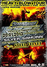Plakat - Scream Maker, Silver Samurai, Steel Velvet