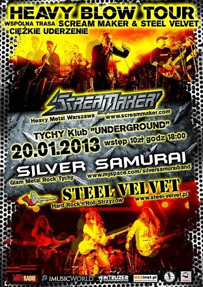 Plakat - Scream Maker, Silver Samurai, Steel Velvet