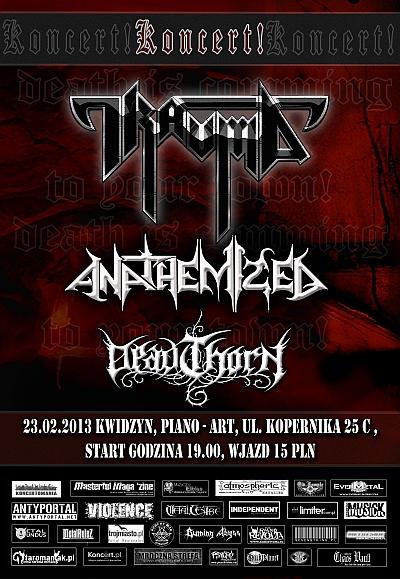 Plakat - Trauma, Anathemized, DeadThorn