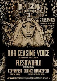 Plakat - Our Ceasing Voice, Fleshworld, Silence Tranceport