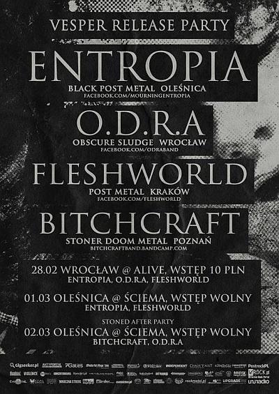 Plakat - Entropia, Bitchcraft, o.d.r.a.
