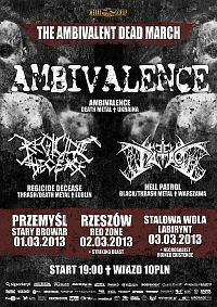 Plakat - Ambivalence, Regicide Decease, Necrosadist