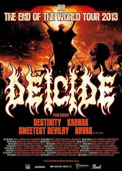 Plakat - Deicide, Destinity, Karnak, Sweetest Devilry