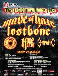 Plakat - Made of Hate, Lostbone, Traces to Nowhere