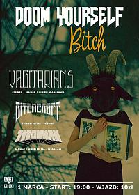 Plakat - Vagitarians, Bitchcraft, 71TonMan