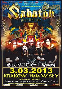 Plakat - Sabaton, Eluveitie, Wisdom