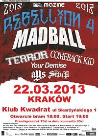 Plakat - Madball, Comeback Kid, Terror, Your Demise