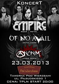 Plakat - Empire, Of No Avail, Anonim