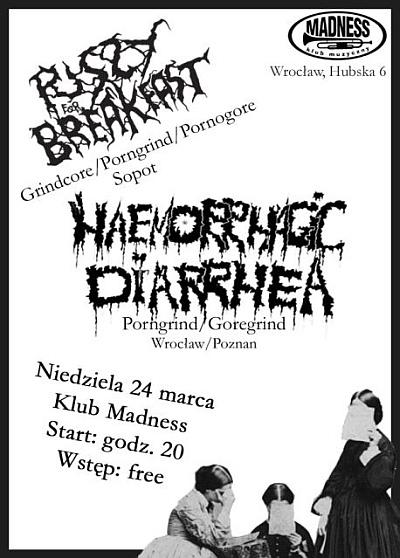 Plakat - Pussy For Breakfast, Haemorrhagic Diarrhea