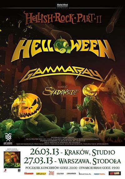Plakat - Helloween, Gamma Ray, Shadowside