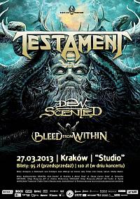 Plakat - Testament, Dew-Scented, Bleed from Within