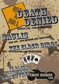 Plakat - Death Denied, Saulis, The Elder Birds